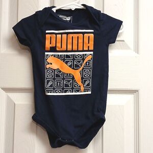 PUMA, ONESIE Size 12M Unisex Black